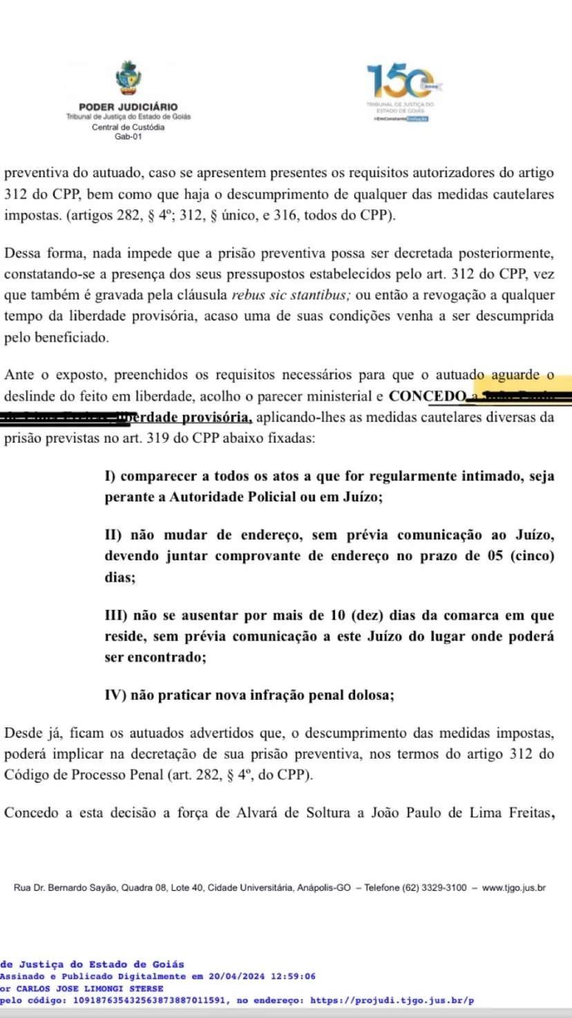Alvará de Soltura 8